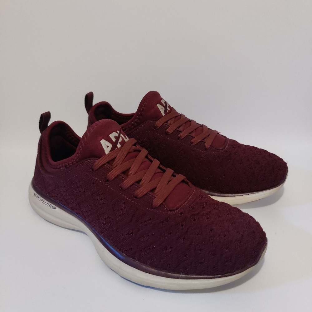 APL TechLoom Red Tracer Knit Training Red Sneaker